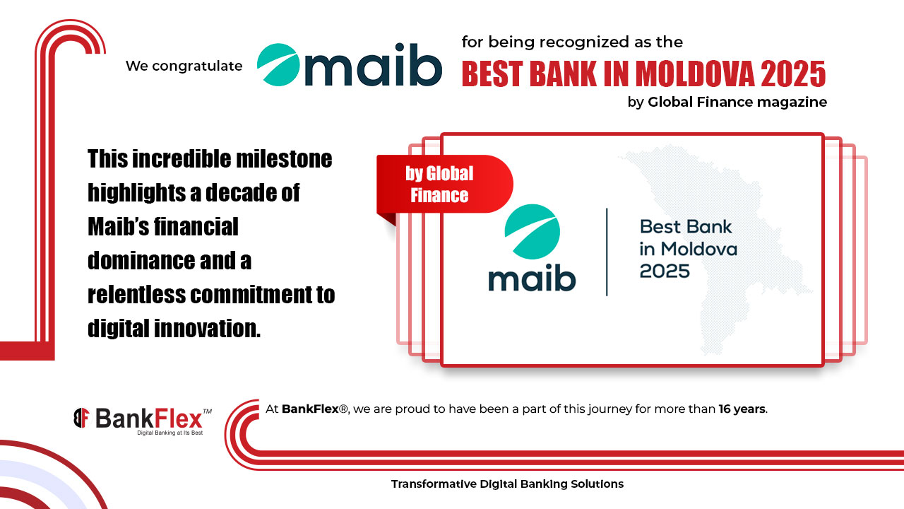 Maib – Best Bank in Moldova 2025 by Global Finance magazine